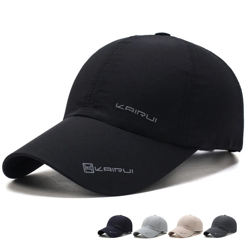 Quick Dry Baseball Caps for Men Black Adjustable Women Running Cap Casual Hat Breathable Summer Mesh Sport Hats 2023