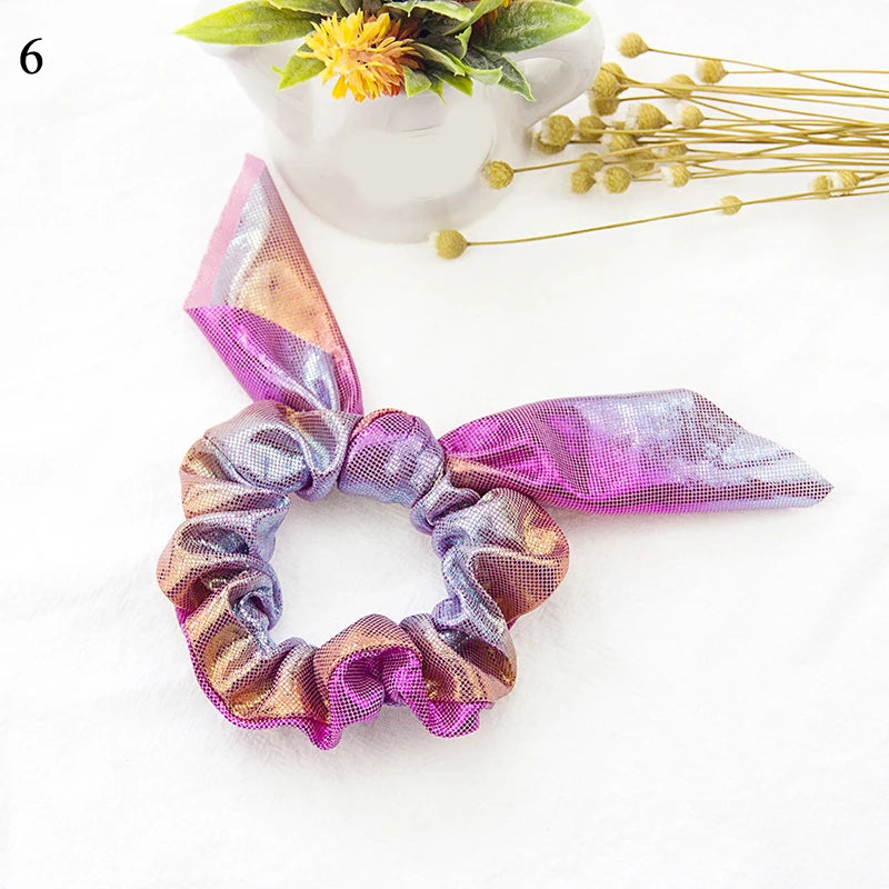 Women'S Trends Leopard Serpent Rabbit Ears Hair Band Large Intestines Girls Hair Accessories Headbands Headwear Ornaments