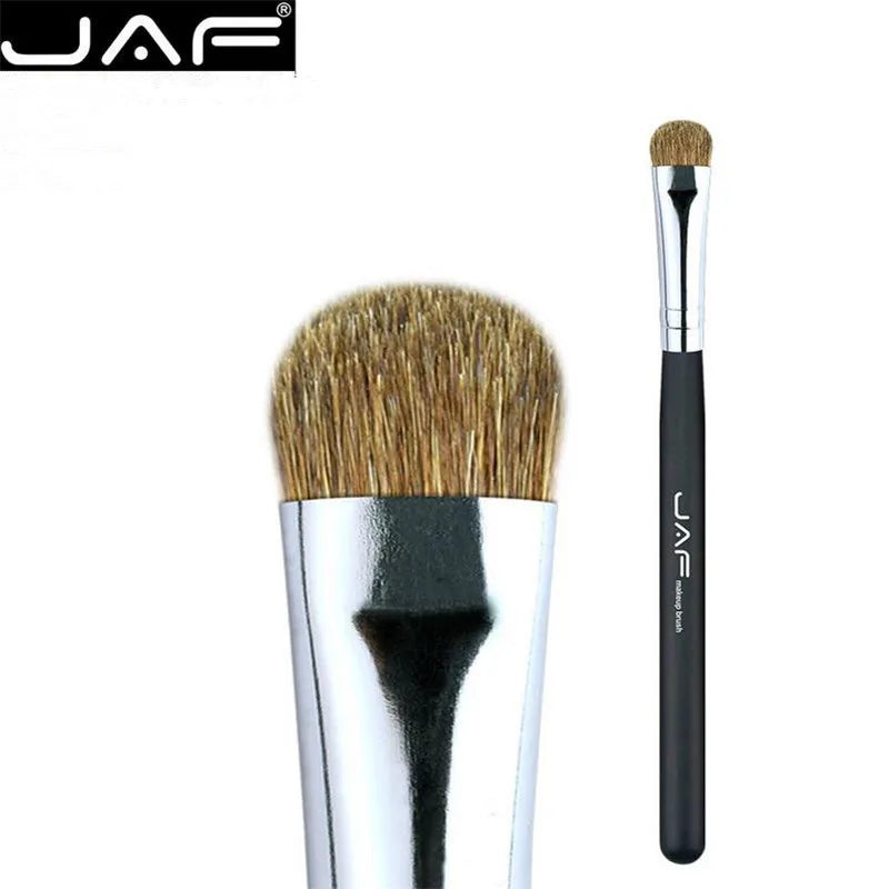 JAF 7Pcs Makeup Brush Set High Quality Eyeshadow Eyebrow Eye Brushes Natural Animal Hair Make up Brush Cosmetic Tool 25#701