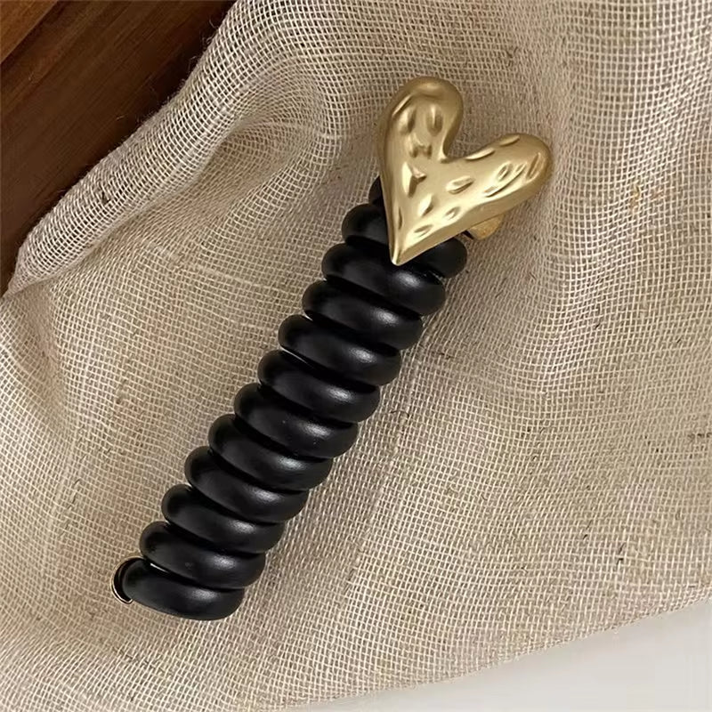 Vintage Elastic Hair Bands Women Girls Telephone Wire Hair Ties Spiral Coil Rubber Bands Hair Rope Kid Ponytail Hair Accessories