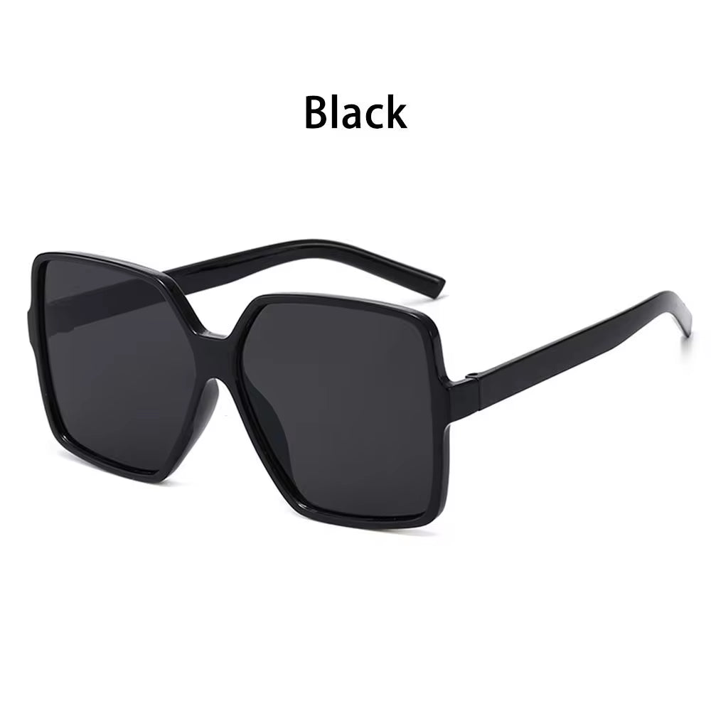 Oversized Square Sunglasses for Women and Men UV Protection Eyeglasses Retro Big Frame Sun Glasses Fashion Shades