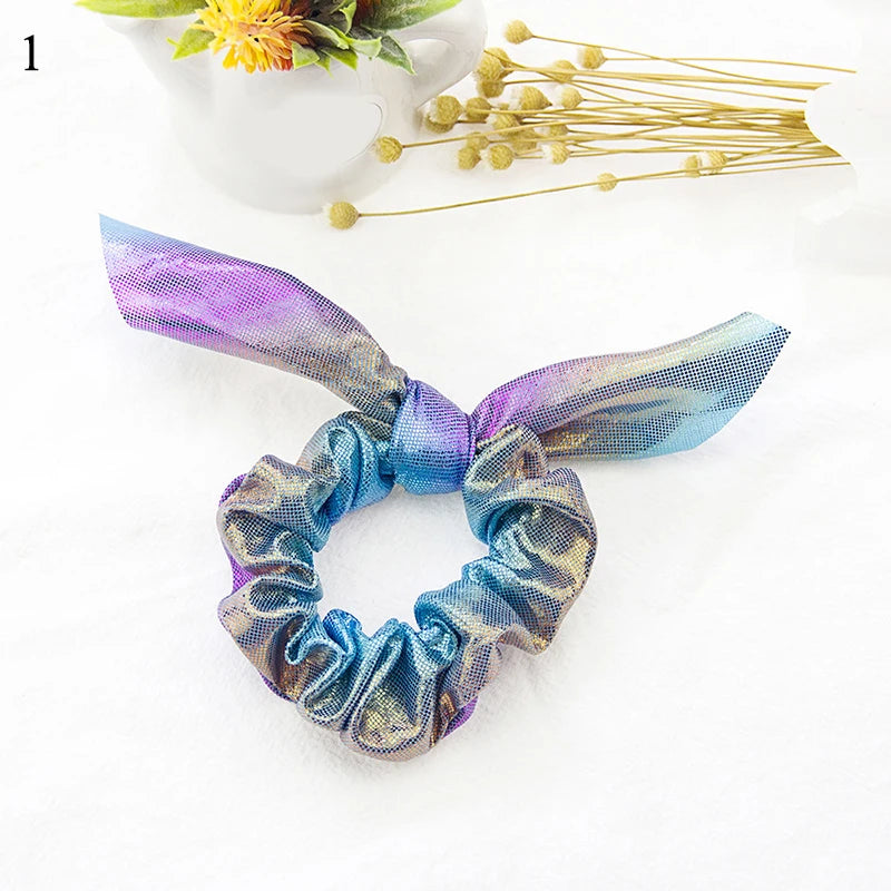 Women'S Trends Leopard Serpent Rabbit Ears Hair Band Large Intestines Girls Hair Accessories Headbands Headwear Ornaments