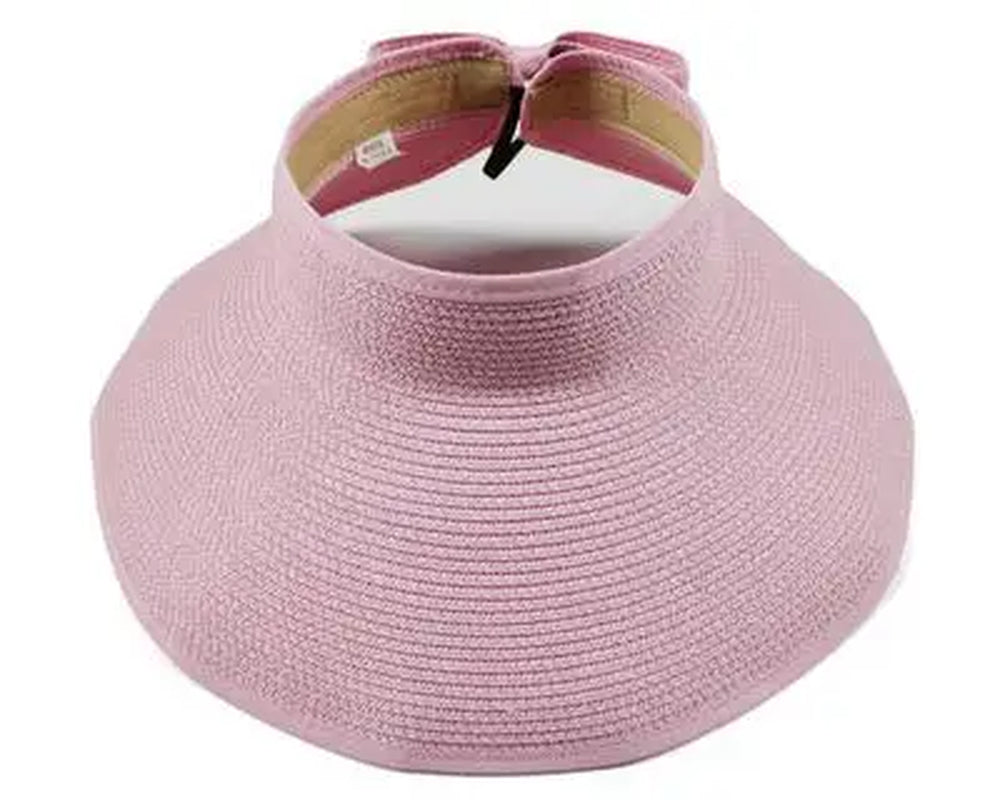 New Spring Summer Visors Cap Foldable Wide Large Brim Sun Hat Beach Hats for Women Straw Hat Wholesale Chapeau