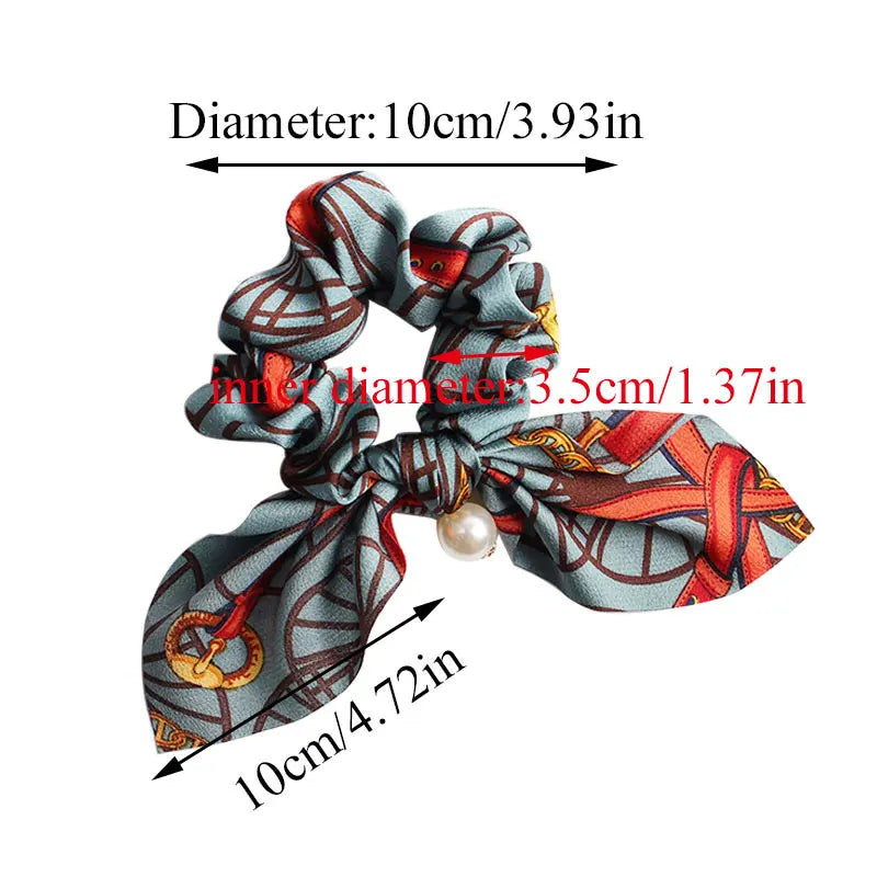 Women'S Trends Leopard Serpent Rabbit Ears Hair Band Large Intestines Girls Hair Accessories Headbands Headwear Ornaments